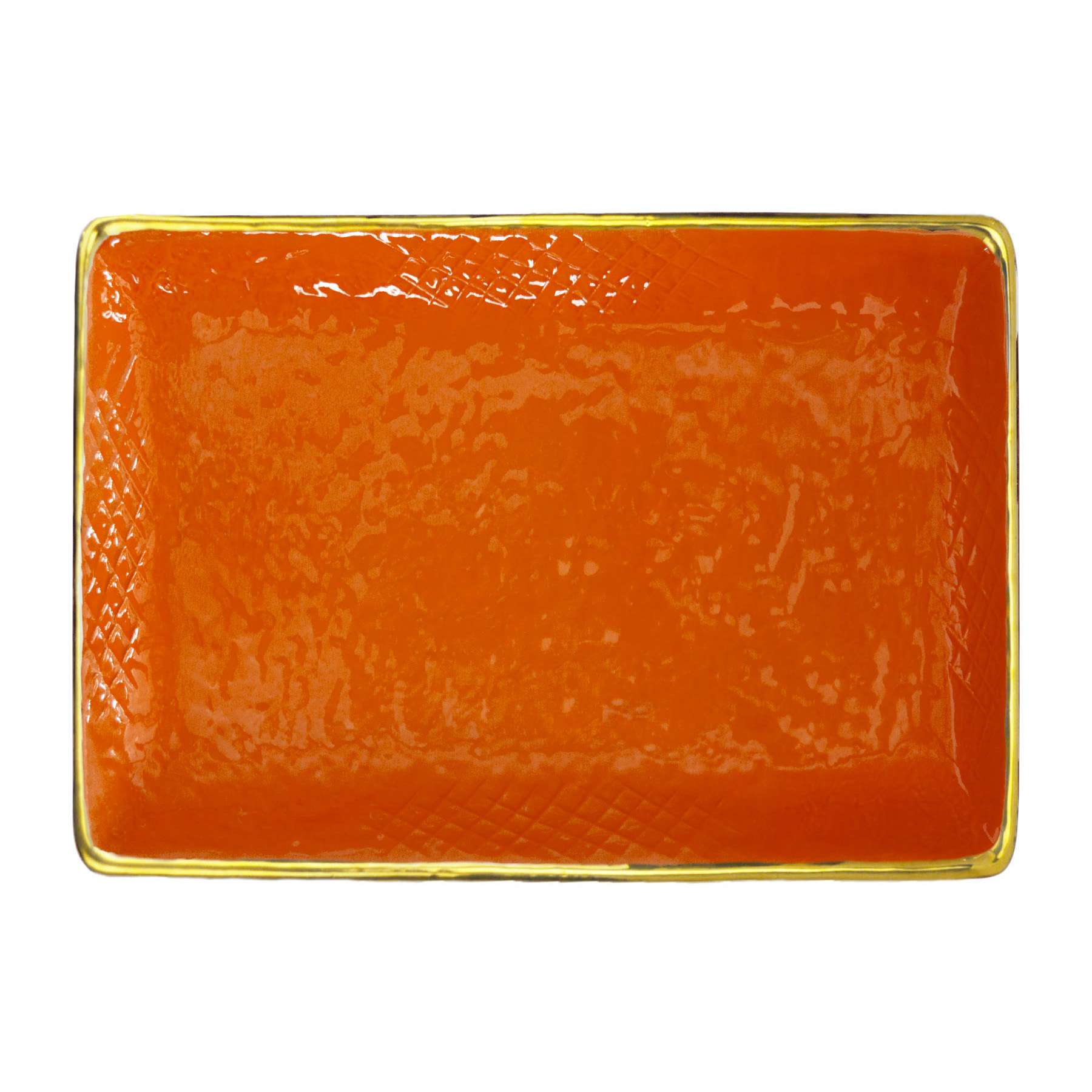 ARCUCCI – PRETA ORO VASSOIO RETTANGOLARE - Arancio